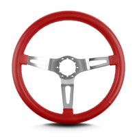 Lecarra Teardrop 65812 3 Spoke 14" Brushed Standard Grip Bright Red