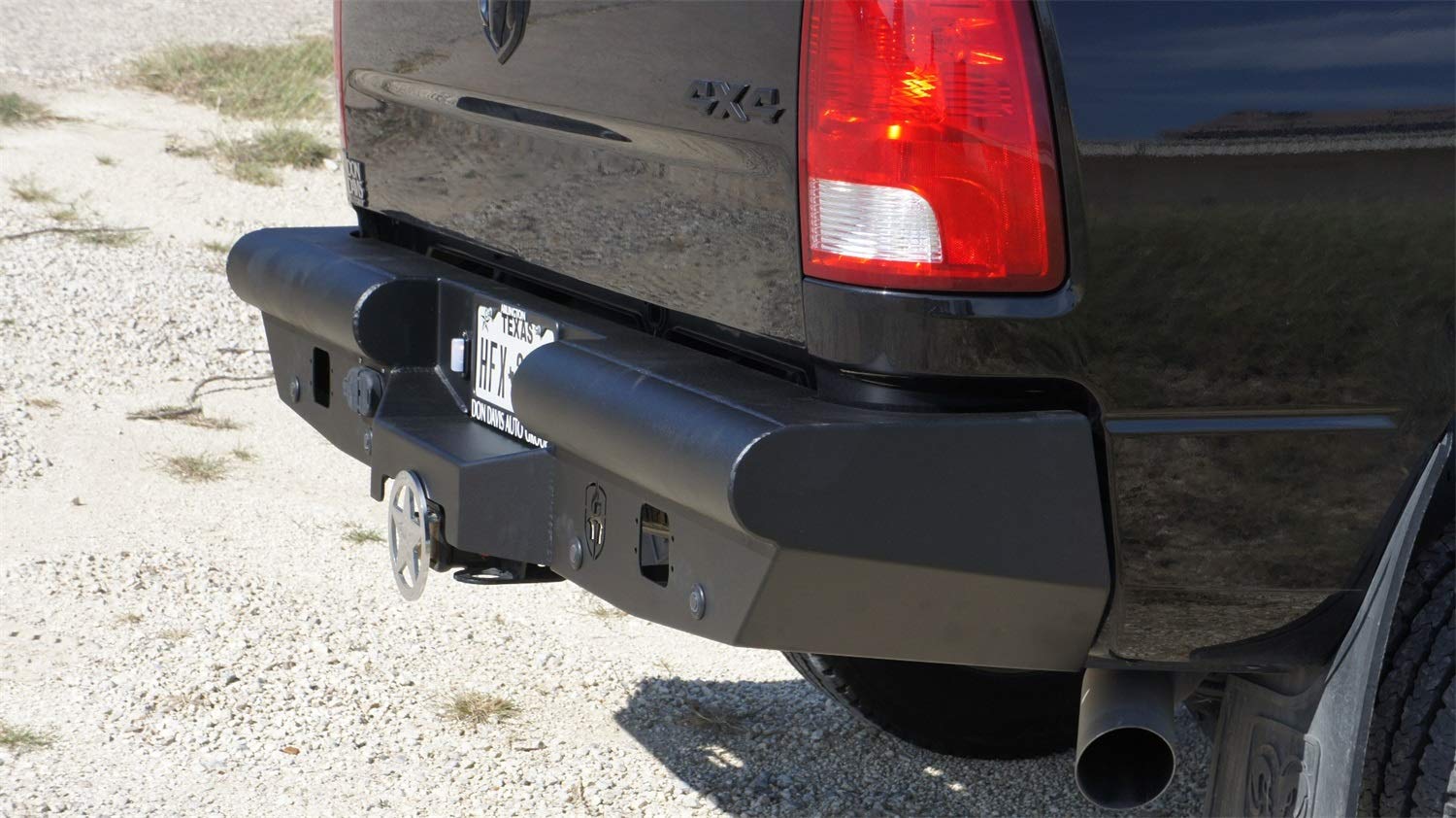Vaquero Road Armor 410VR0B Rear Bumper - Texture Black - Compatible with: 2010-2018 RAM 2500 3500 4500