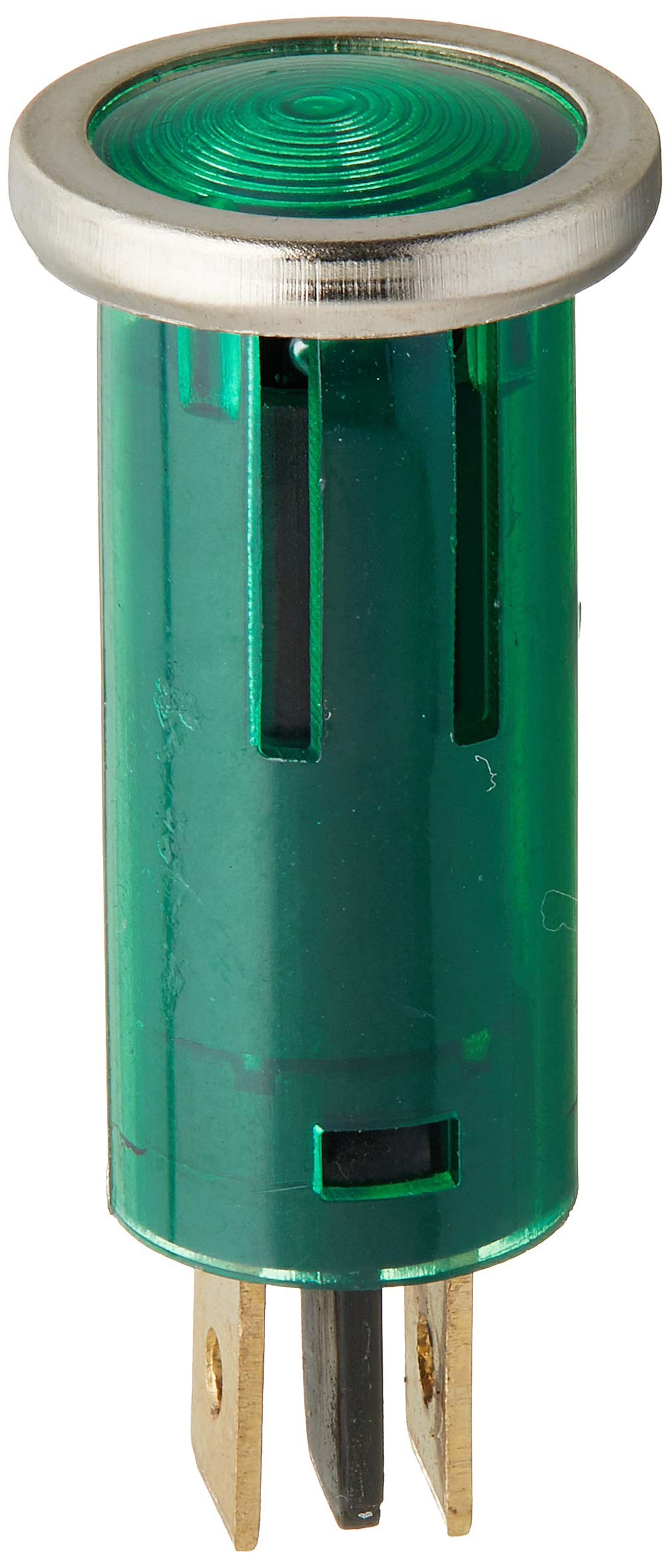 Battery Doctor WirthCo 20542 Green Indicator Light with Chrome Bezel (1/2 Inch Round)