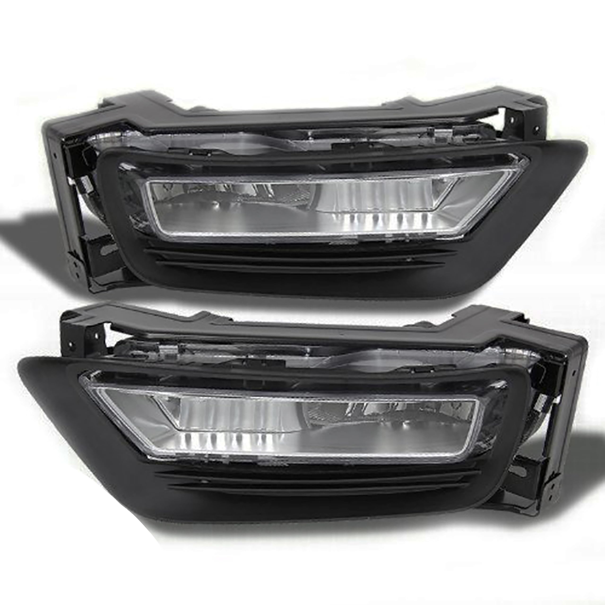 OEM Replica Black Horse Fog Light Clear Compatible with 2015-2015 Honda Accord-HD587OE