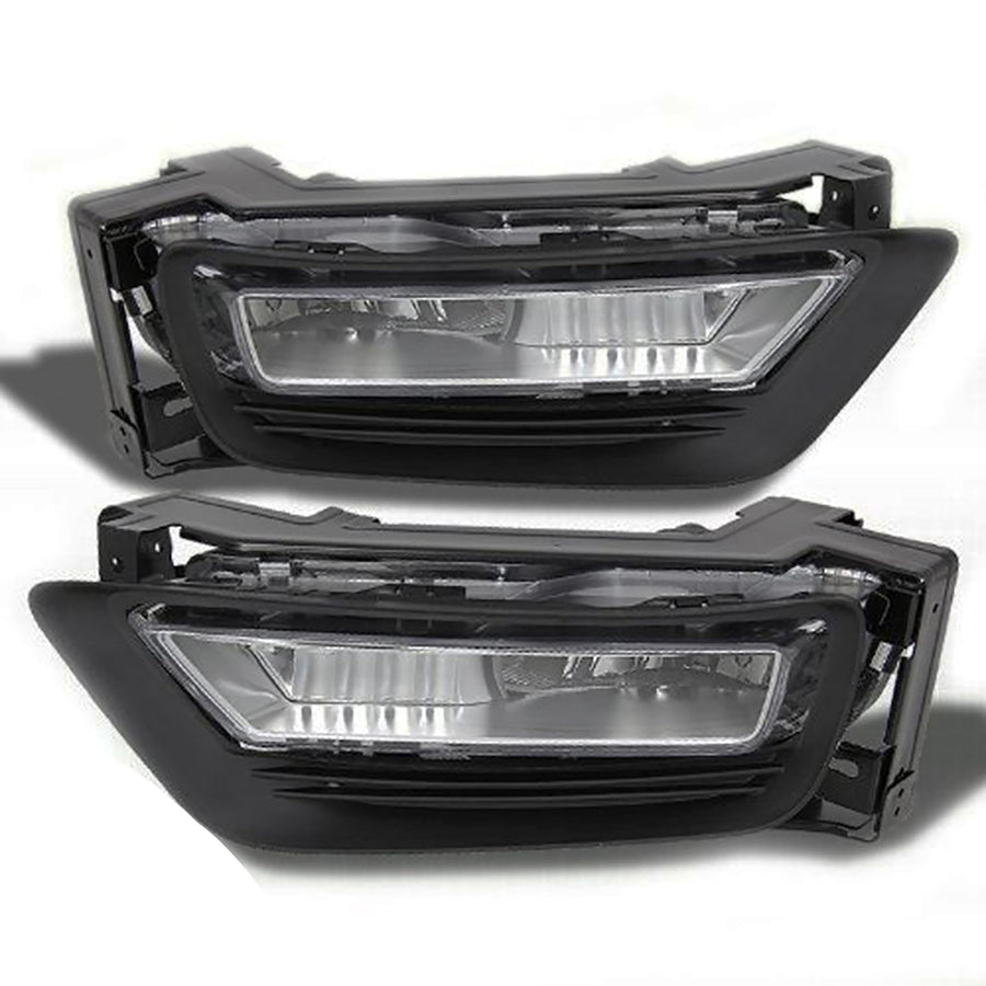 OEM Replica Black Horse Fog Light Clear Compatible with 2015-2015 Honda Accord-HD587OE