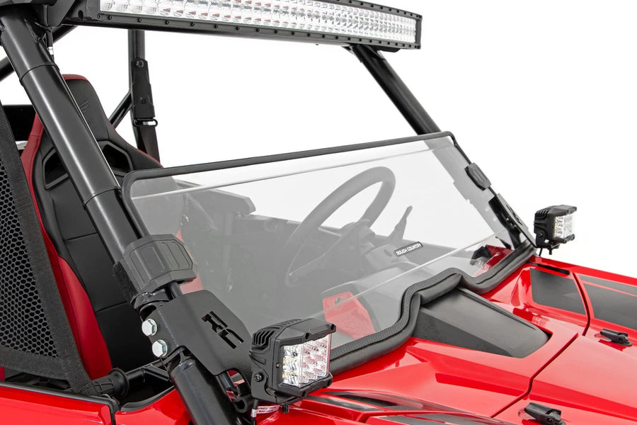 Rough Country Half Windshield Scratch Resistant for 19-22 Honda Talon- 98182021A