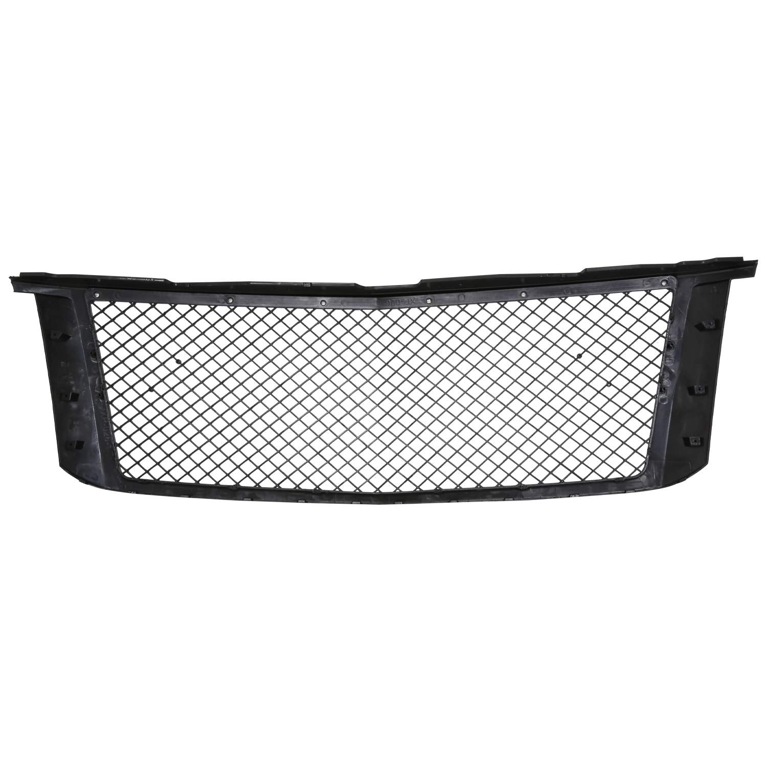 Polished Black Spec-D Tuning Front Hood Mesh Grille Compatible with 2015-2018 Chevy Tahoe, Suburban