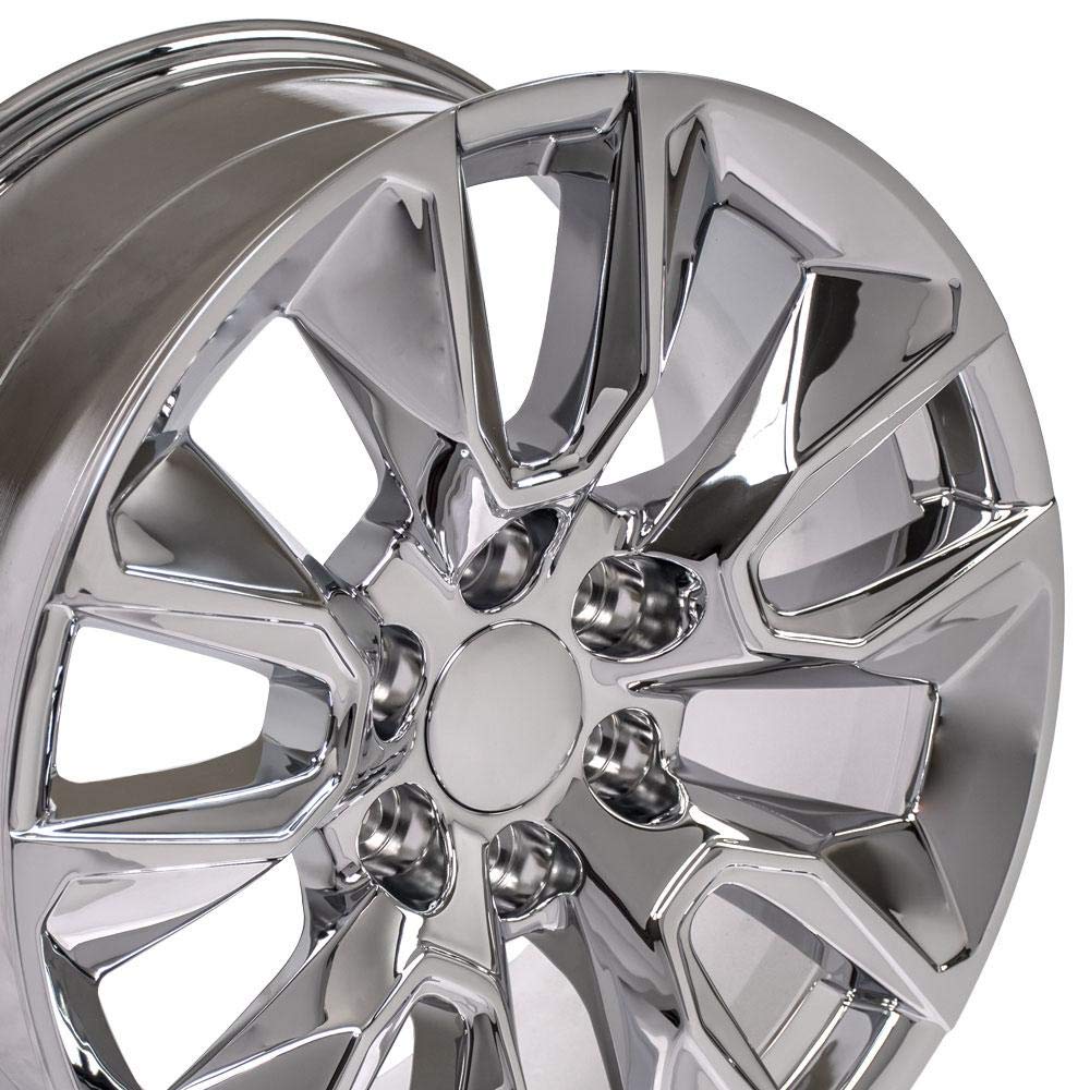 20 Inch OE Wheels CV32 Rim Fits Silverado 1500 RST Style 6x139.7 20x9 Chrome - Hollander 5916 (1)
