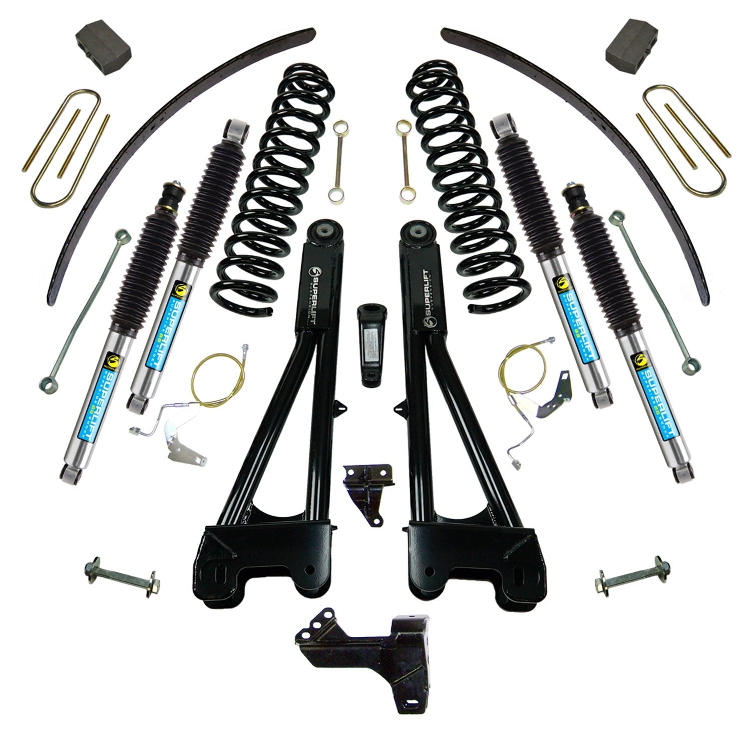 SUPERLIFT RealTruck SUSPENSION 6" Lift Kit for Superduty | Complete Lift Kit with Front & Rear Bilstein 5100 Series Shocks and Replacement Radius Arms | K983B | Fits 2008-2010 Ford F-250 / F-350