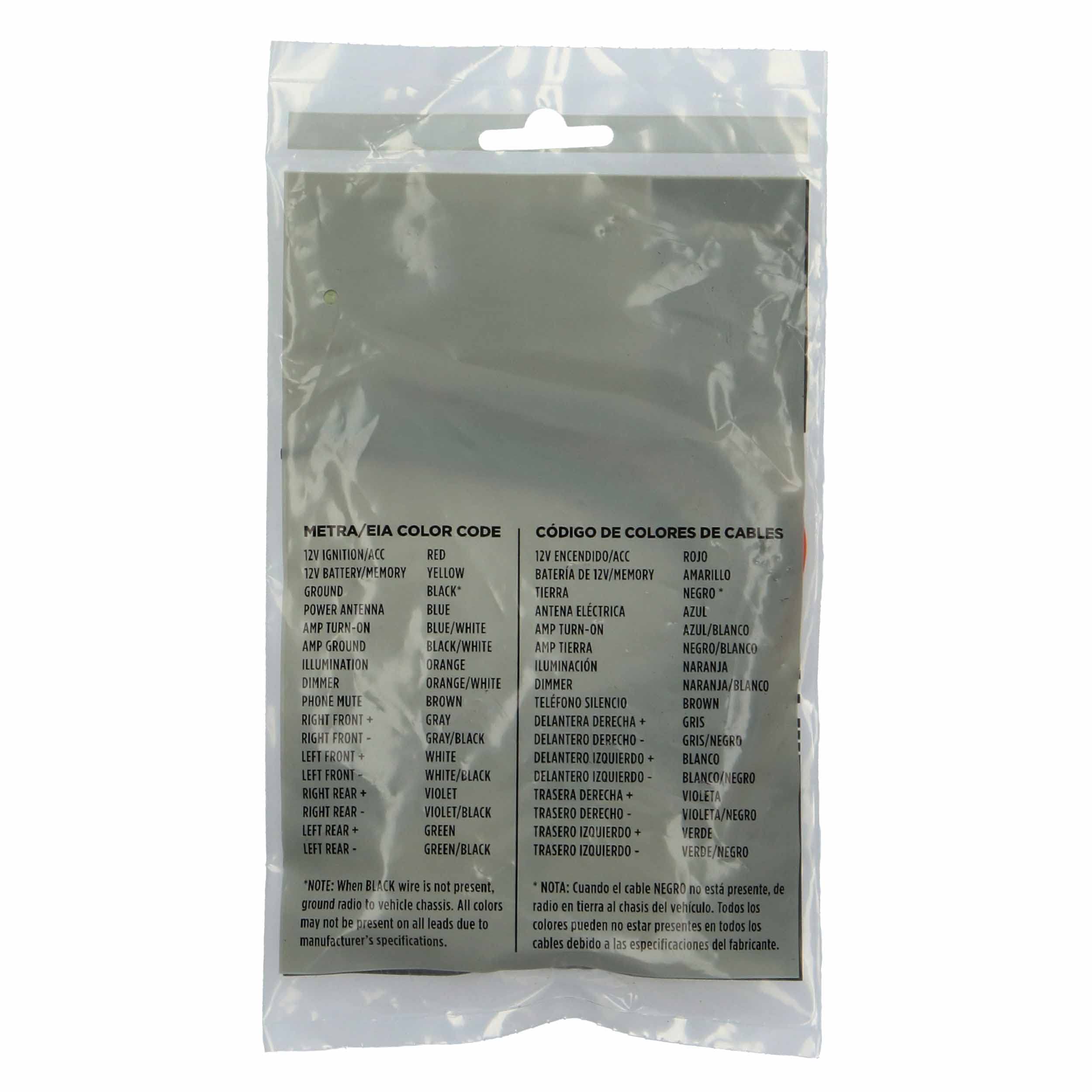 Metra 70-1761 Wiring Harness Radio Fits Select 1987-UP Toyota Vehicles Power + 4 Speaker (Packaging May Vary)