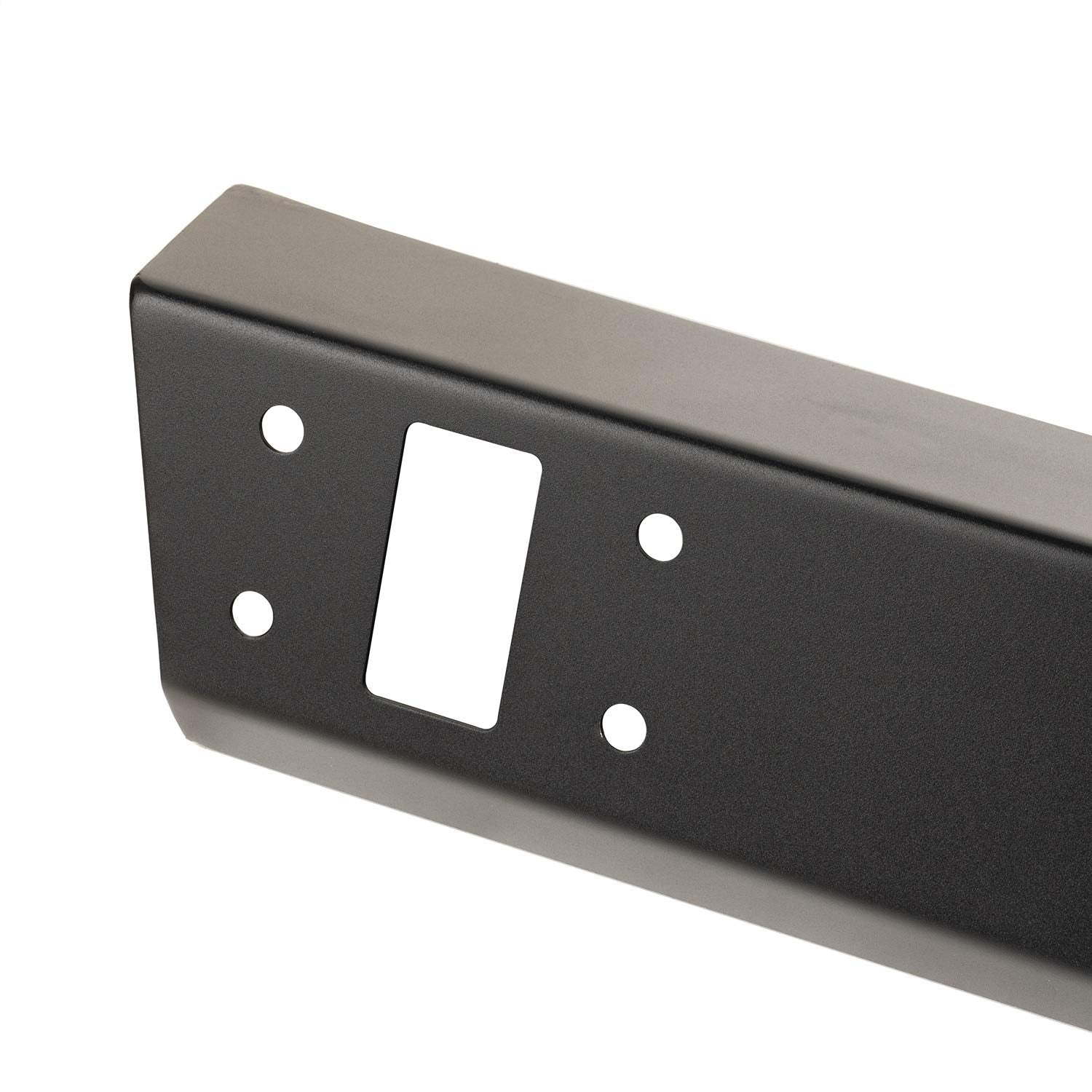 Spartan Bumper, Rugged Ridge Rear | Mid-Width, Steel, Smooth Black | 11548.81 | Fits 2007-2018 Jeep Wrangler JK