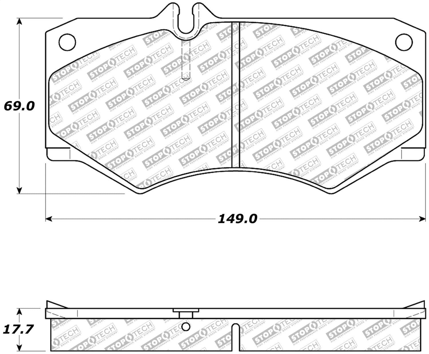 Street Select StopTech Brake Pads 305.09270