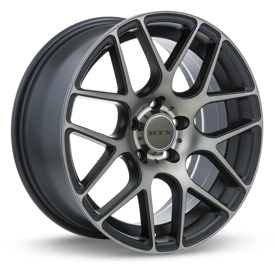 RTX Сustom Envy Wheel Machined - Black with Machined Bronze Face 17" x 7.5", 38 Offset, 5x120.65 Bolt Pattern, 72.6mm Hub