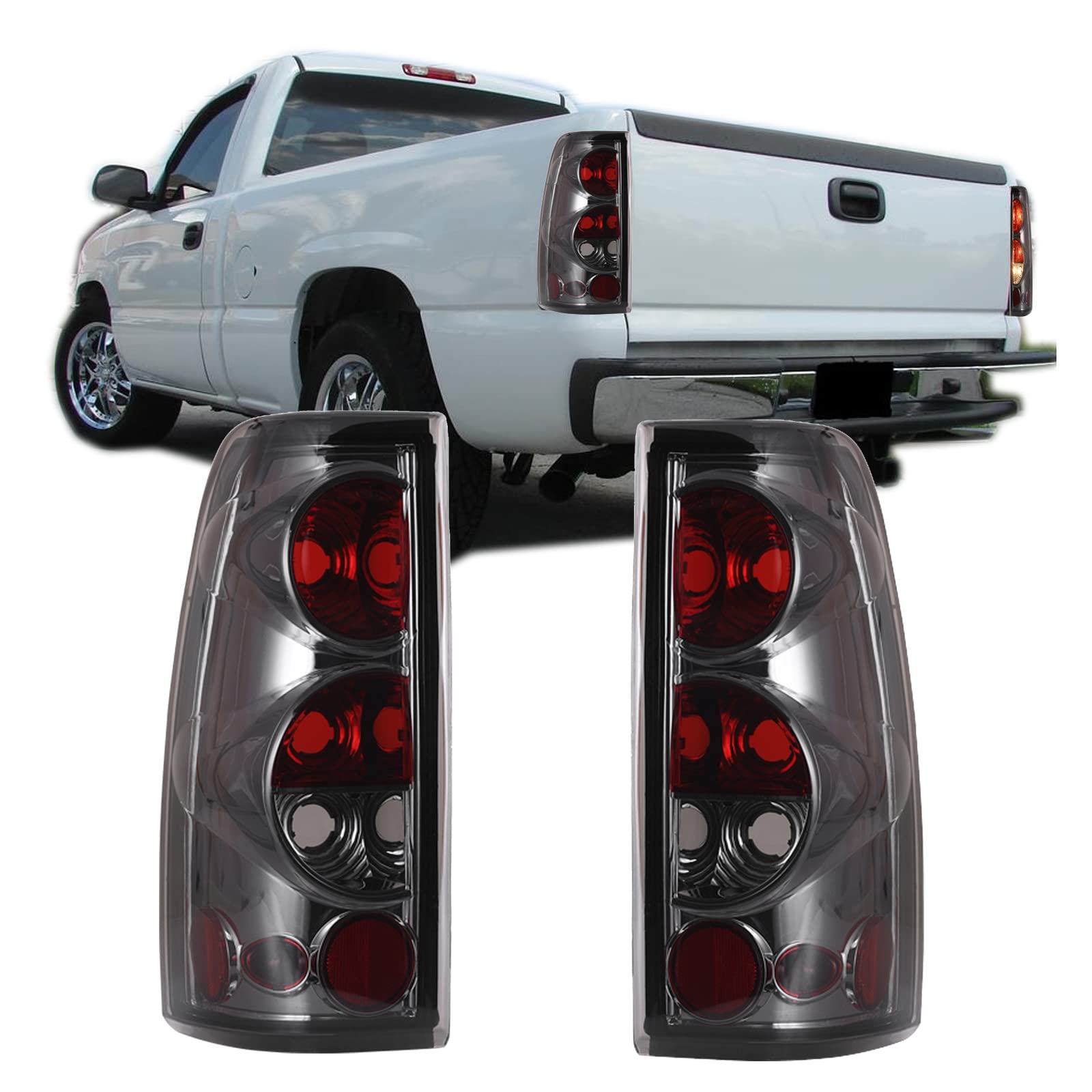 Compatible Winjet with [1999 2000 2001 2002 2003 2004 2005 2006 Chevrolet Silverado] [1999-2003 GMC Sierra] Tail lights