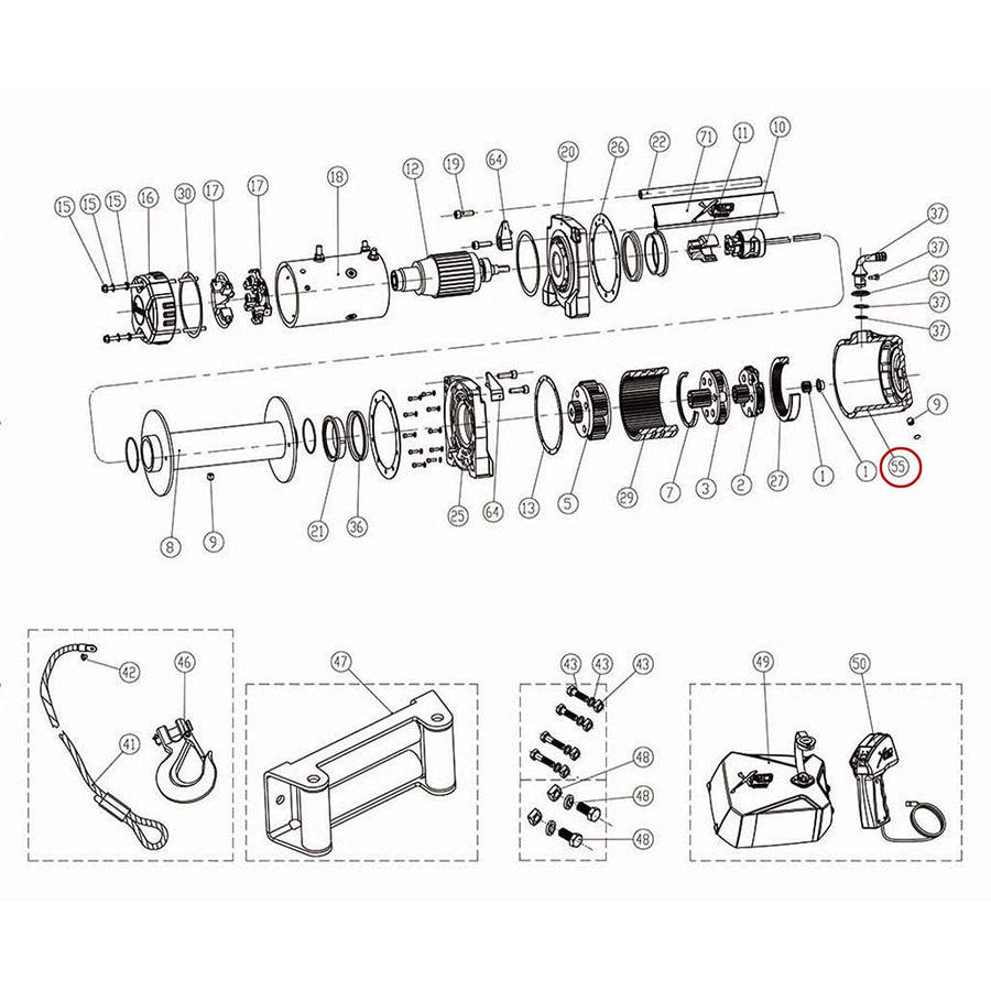 GEAR BOX ASSY SmittyBilt - SB97495-55