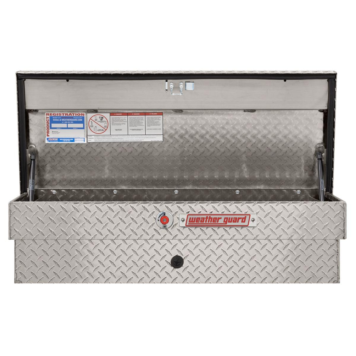 Weather Guard 41in Model 184-0-04 Lo-Side Truck Box, Aluminum, Clear, 3.0 cu ft capacity