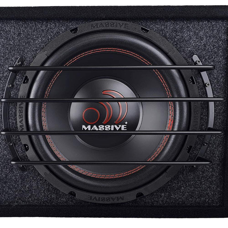 GRILL12 Massive Audio 12-Inch Subwoofer Grill | Deep-Set Anodized Steel Protective Cover - Heavy-Duty Mesh Guard for Car Audio Subs – Universal 12" Speaker Protection