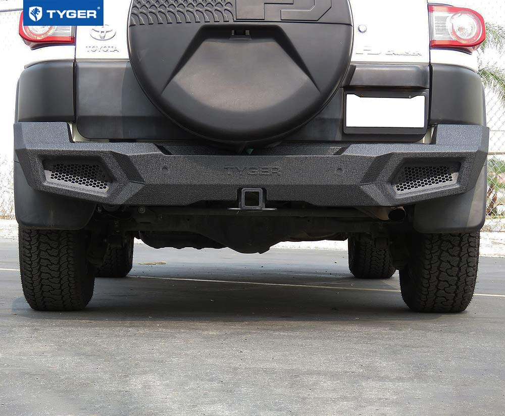 Tyger Auto Rear Bumper Kit TG-BP9T80698 Compatible with 2007-2014 Toyota FJ Cruiser | Textured Black | Rock Crawler