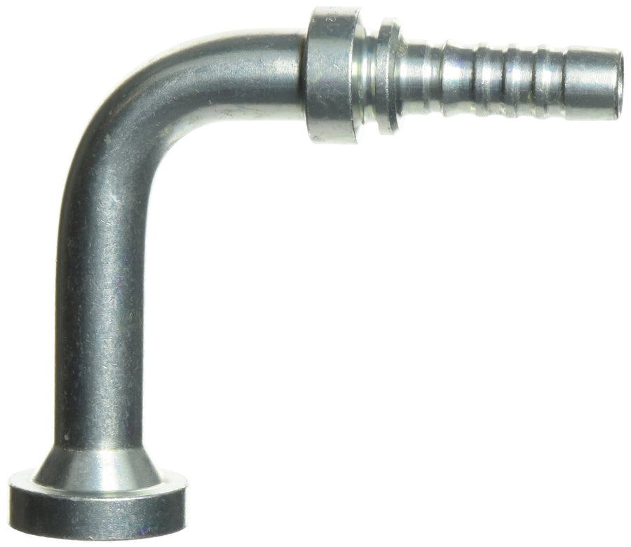 Gates GlobalSpiral 8GS-8FLH90-080 Couplings, Code 62 O-Ring Flange Heavy, Zinc Plated Carbon Steel, 3.46", 90° Bent Tube, 1/2" ID