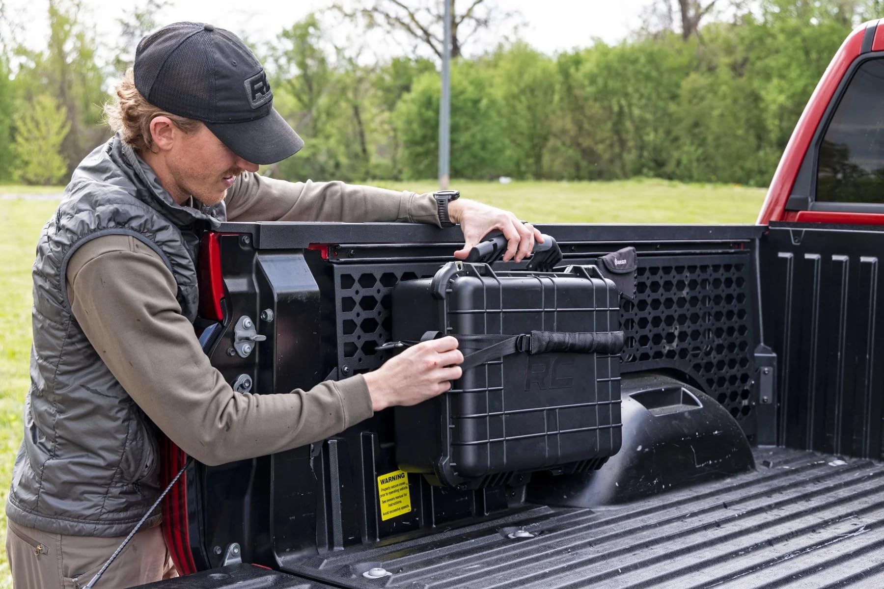 Rough Country Molle Panel Kit Bedside for Toyota Tundra (2022-2024) - Durable Steel Construction, Driver & Passenger Side Install, Unlimited Accessory Mounting Options