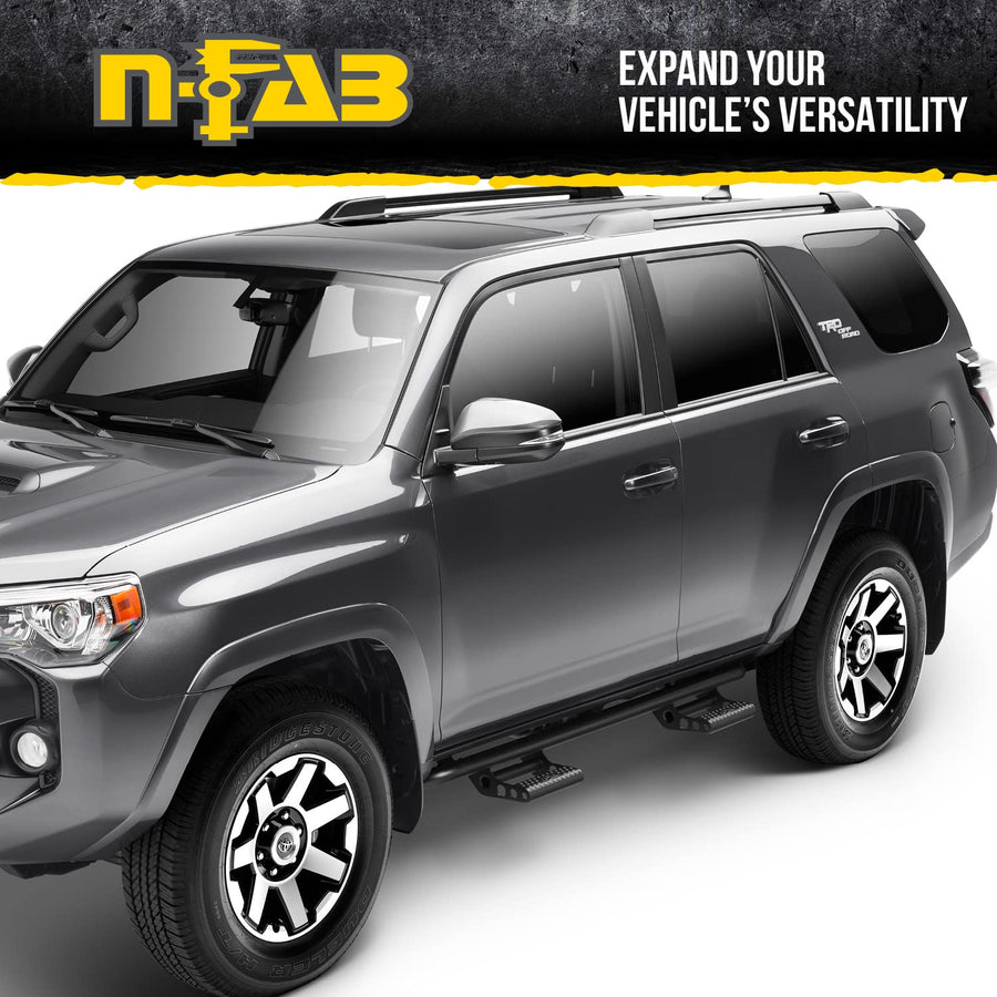 RKR Rails for FJ Cruiser RealTruck | Cab Length, Tubular Steel, Textured Black | T064RKRFJ | Fits 2006 - 2018 Toyota FJ Cruiser 4 Door