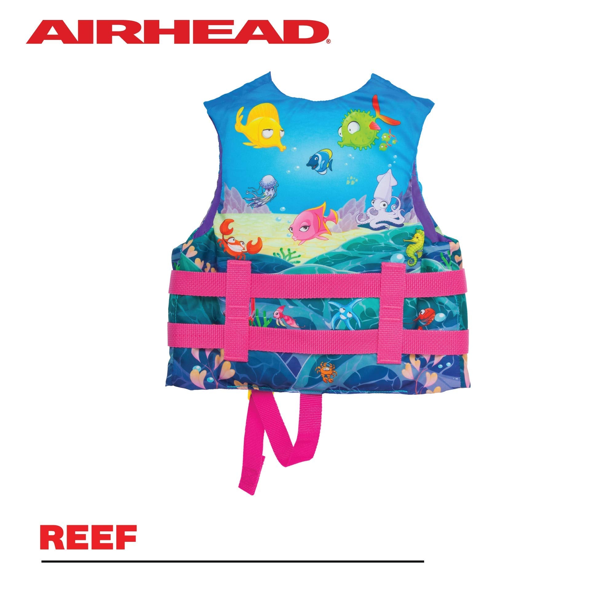 Airhead Infant and Child Treasure Life Vest, USCG Approved 15-30lbs Infant, 30-50lbs Child