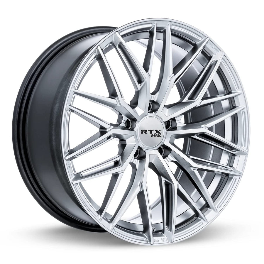 Custom RTX SW20 Wheel - 18x8.5, 45 Offset, 5x114.3 Bolt Pattern, 73.1mm Hub - Silver with Machined Face Rim
