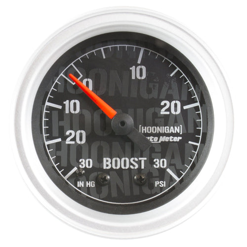 52mm AutoMeter Hoonigan 30 PSI Mechanical Vacuum/Boost Gauge