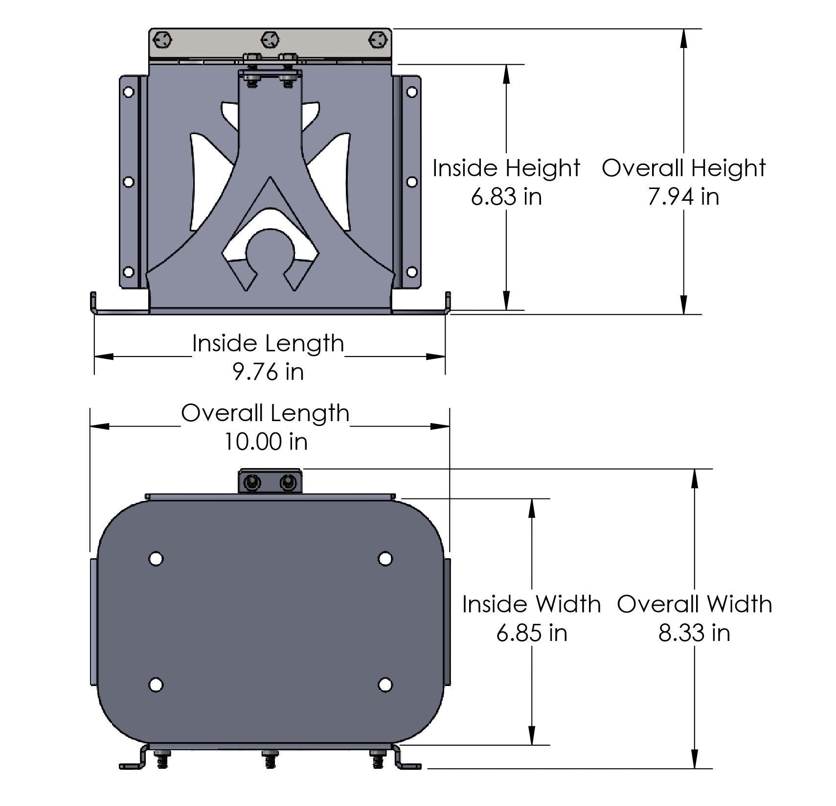 Rear Mount Artec Industries Battery (Group 34 Optima)