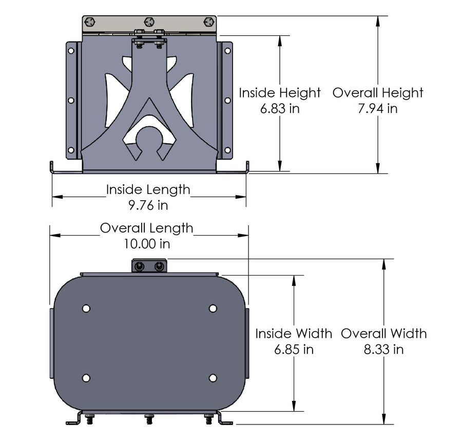 Rear Mount Artec Industries Battery (Group 34 Optima)