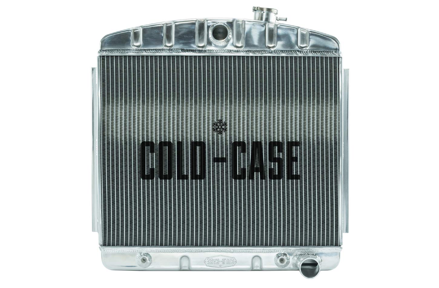 55-56 Tri-5 Chevy Radiator COLD - CASE 6 Cyl (Front Mount), Silver (CHT563A)