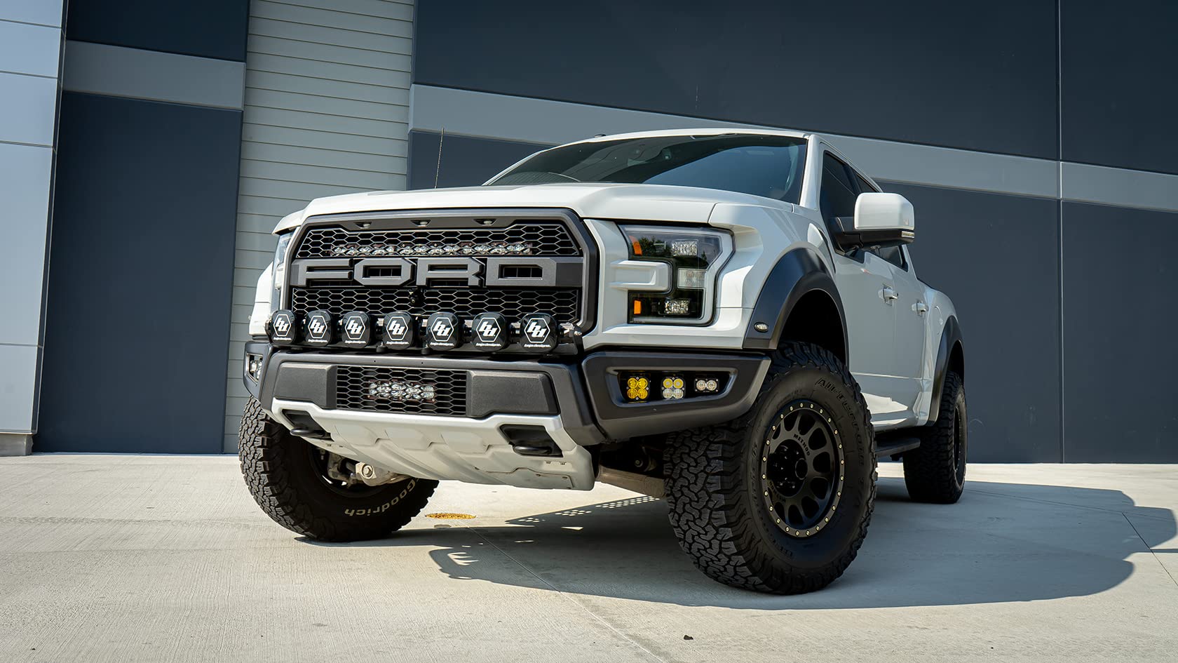 Baja Designs Linkable XL LED Sport Bumper Light Kit for Ford F-150 Raptor 2017-20 Truck (Multi-Pattern Clear Lens)