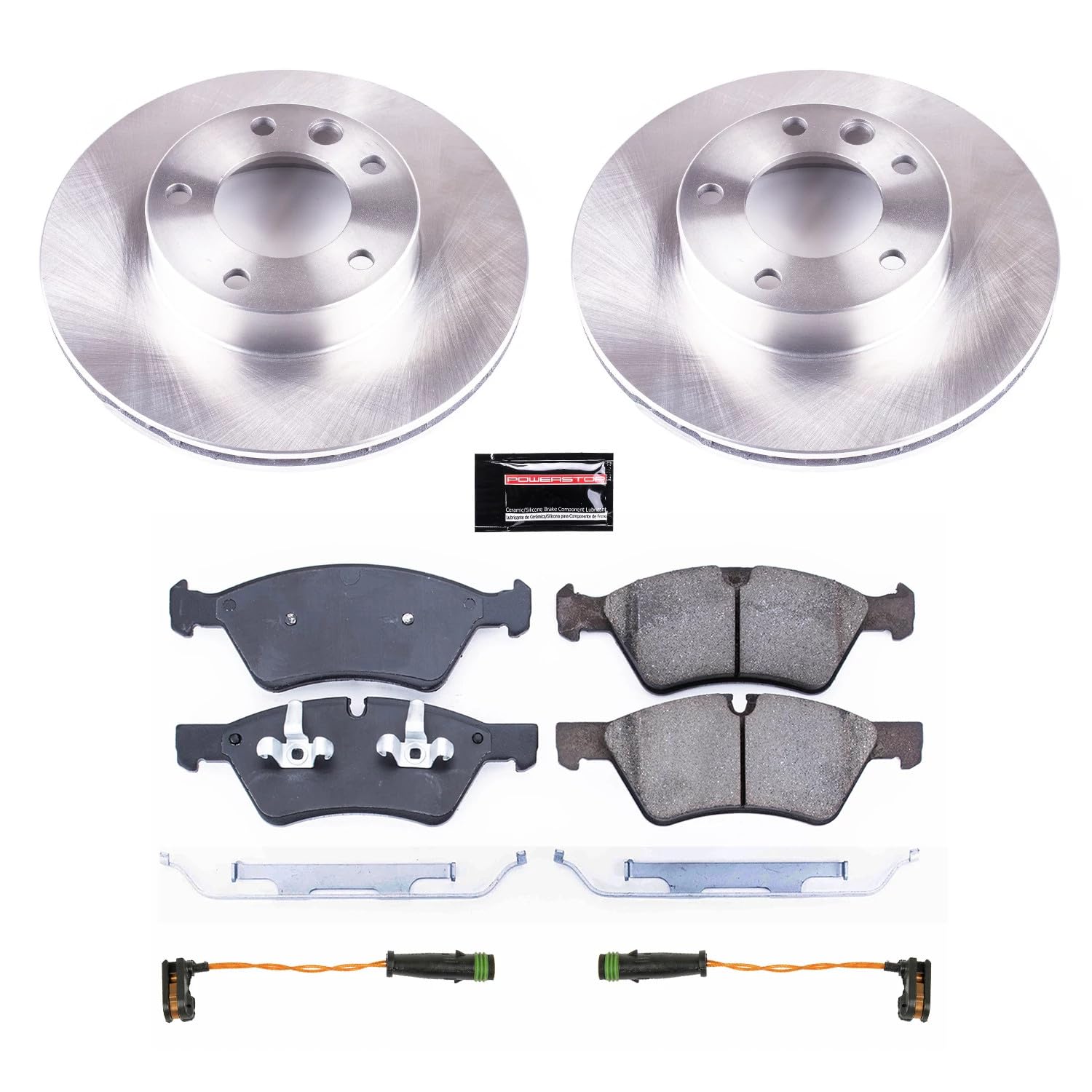 Power Stop KOE8420 Front Replacement Brake Kit-OE Brake Rotors & Ceramic Brake Pads For Mercedes-Benz G55 AMG 2005-2010 [Model Specific]