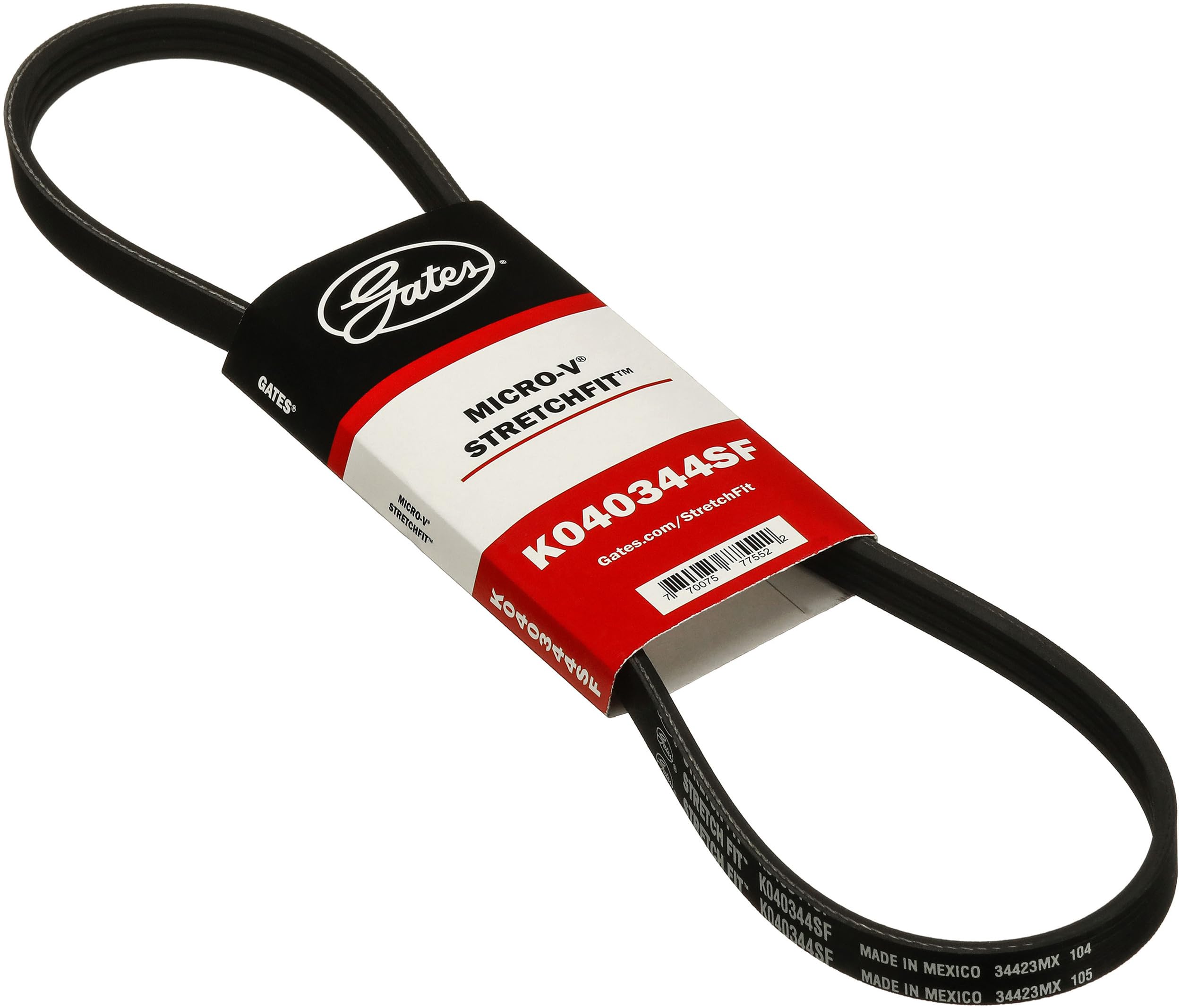 K040344SF nobrandname Stretch Fit Micro-V Serpentine Drive Belt