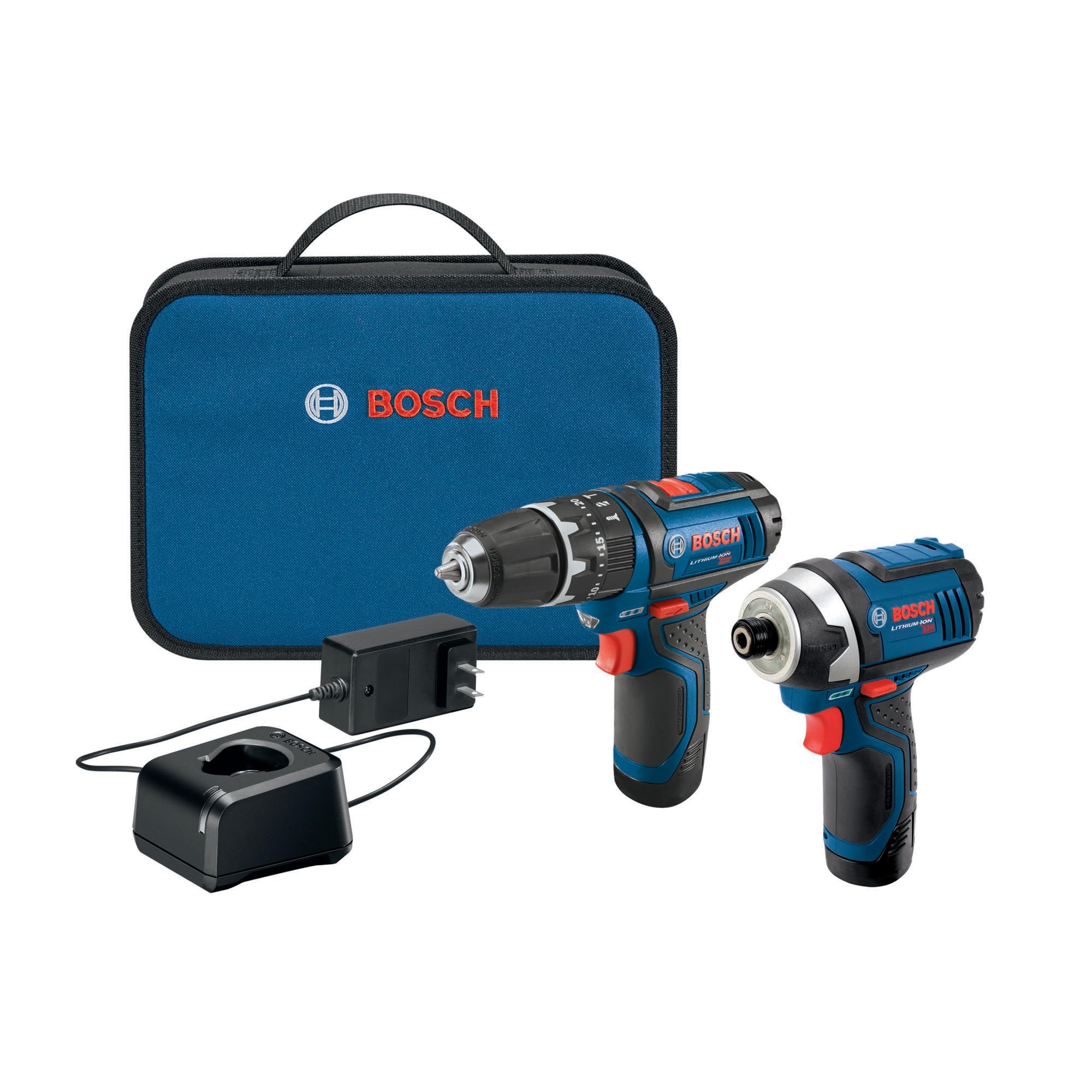 12-Volt Max BOSCH Lithium-Ion 2-Tool Cordless Combo Kit CLPK241-120, Blue
