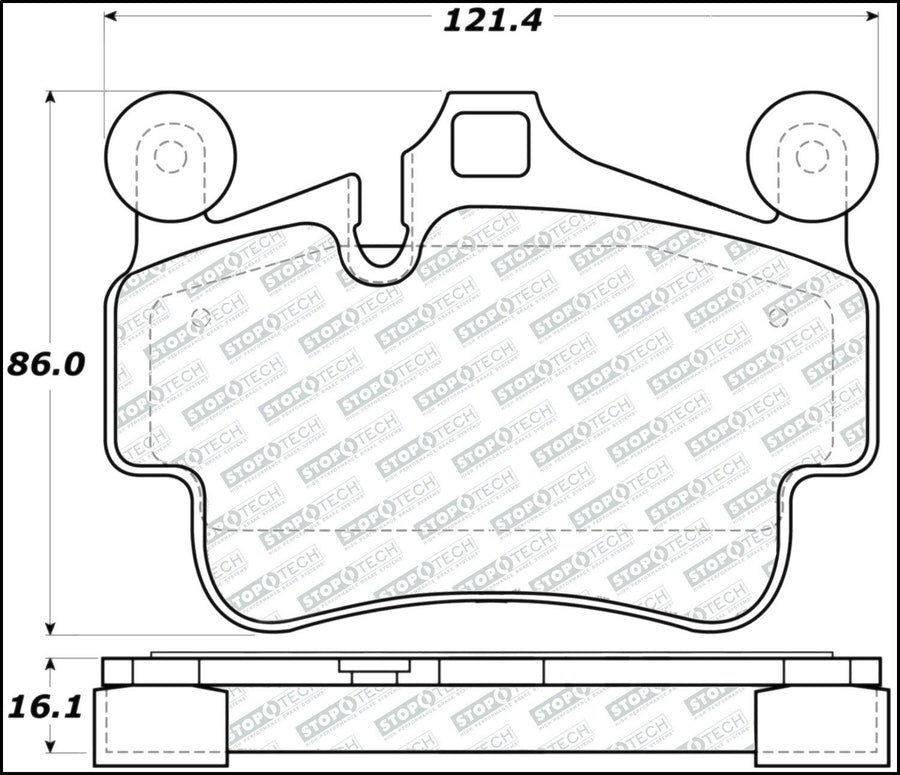 Street Select StopTech Brake Pads 305.11350