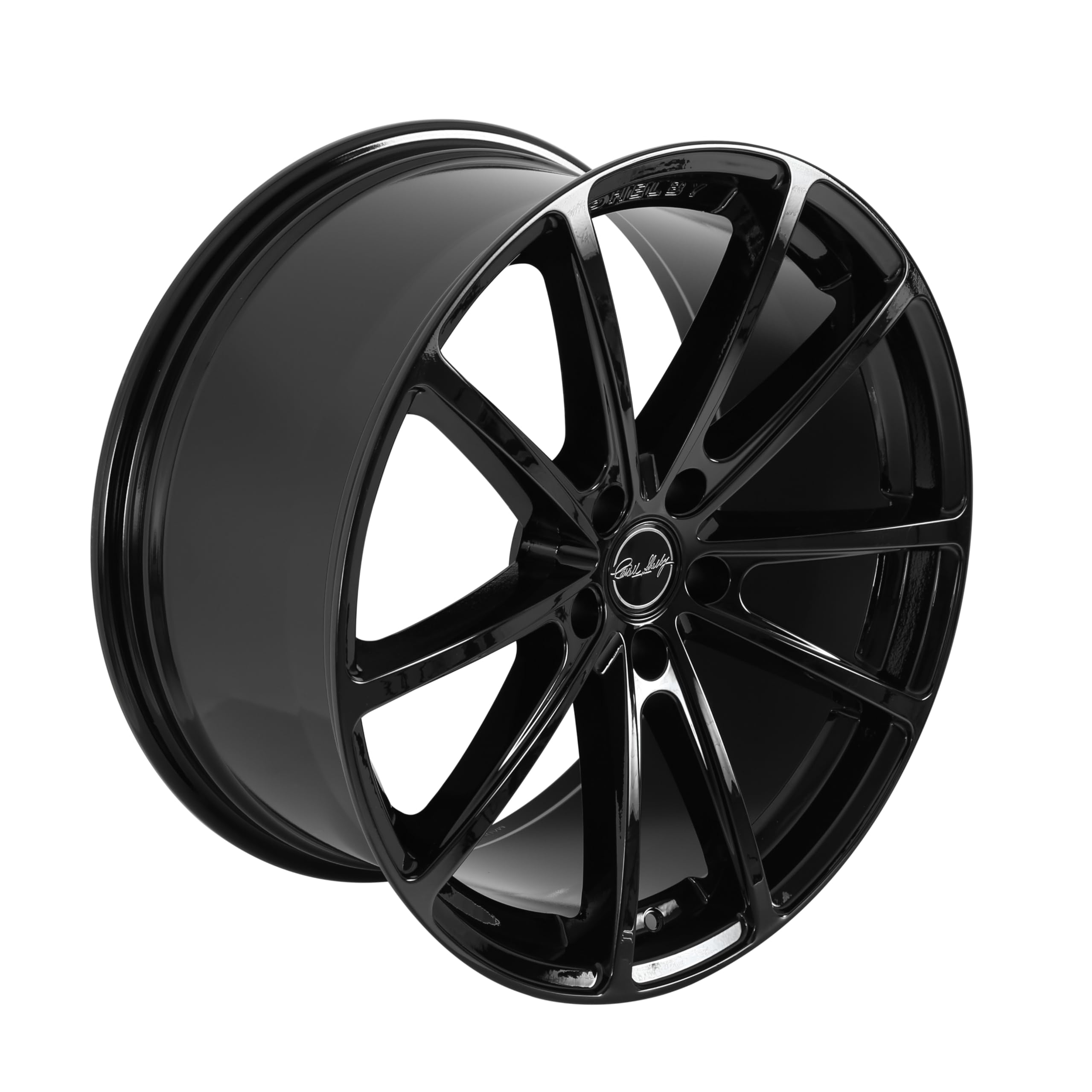 CS10-295530-B Carroll Shelby Wheels - 20 x 9.5 in. - 5 x 114.3-37mm Offset - Gloss Black