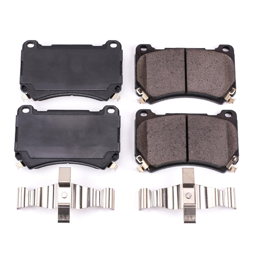 Power Stop Front Brake Kit For 2011 Hyundai Equus | Hyundai Genesis 2009-14 - Ceramic Brake Pads With Installation Hardware, 17-1396