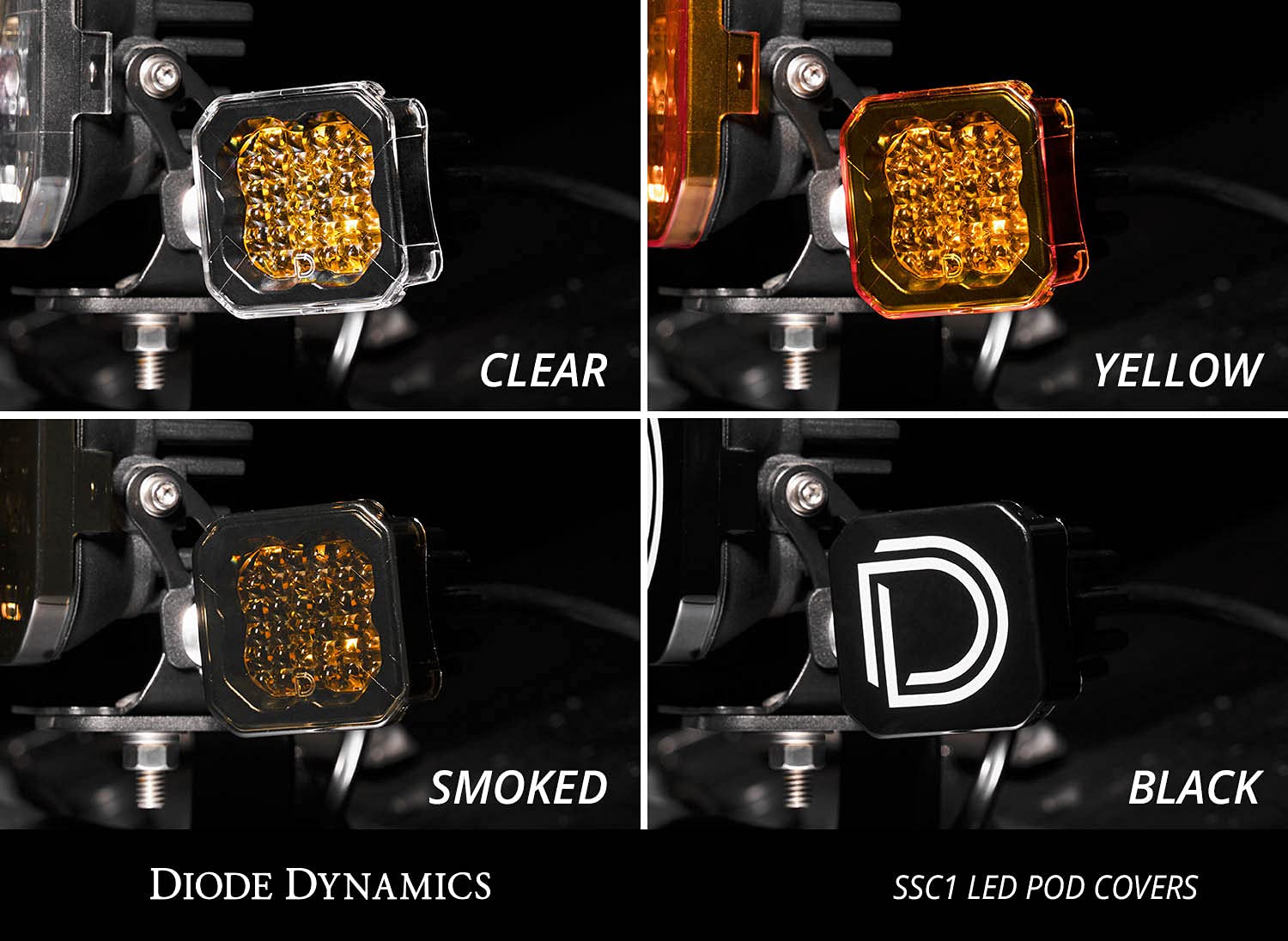 Diode Dynamics LED Pod Cover SSC1, Smoked (one)