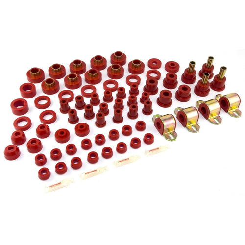 Suspension Bushing Kit, Red Rugged Ridge | Polyurethane | 18350.03 | Fits 1980-1986 Jeep CJ
