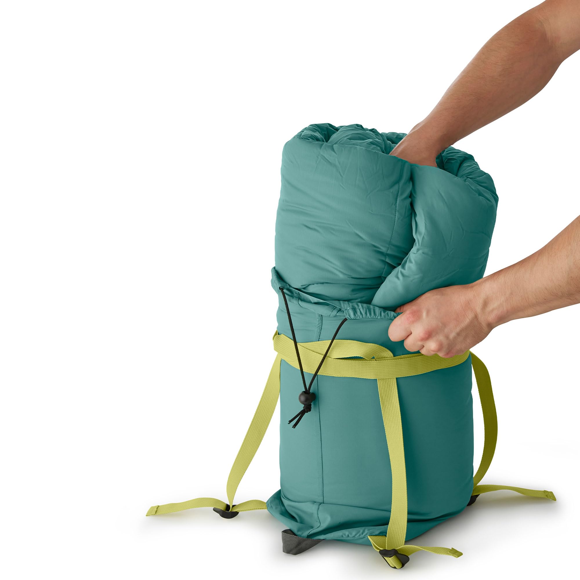Coleman 0/20/40°F Big Bay Cold-Weather Sleeping Bag, Adult Mummy Sleeping Bag with Headrest, Foot Ventilation, & Storage Sack, Big & Tall Options