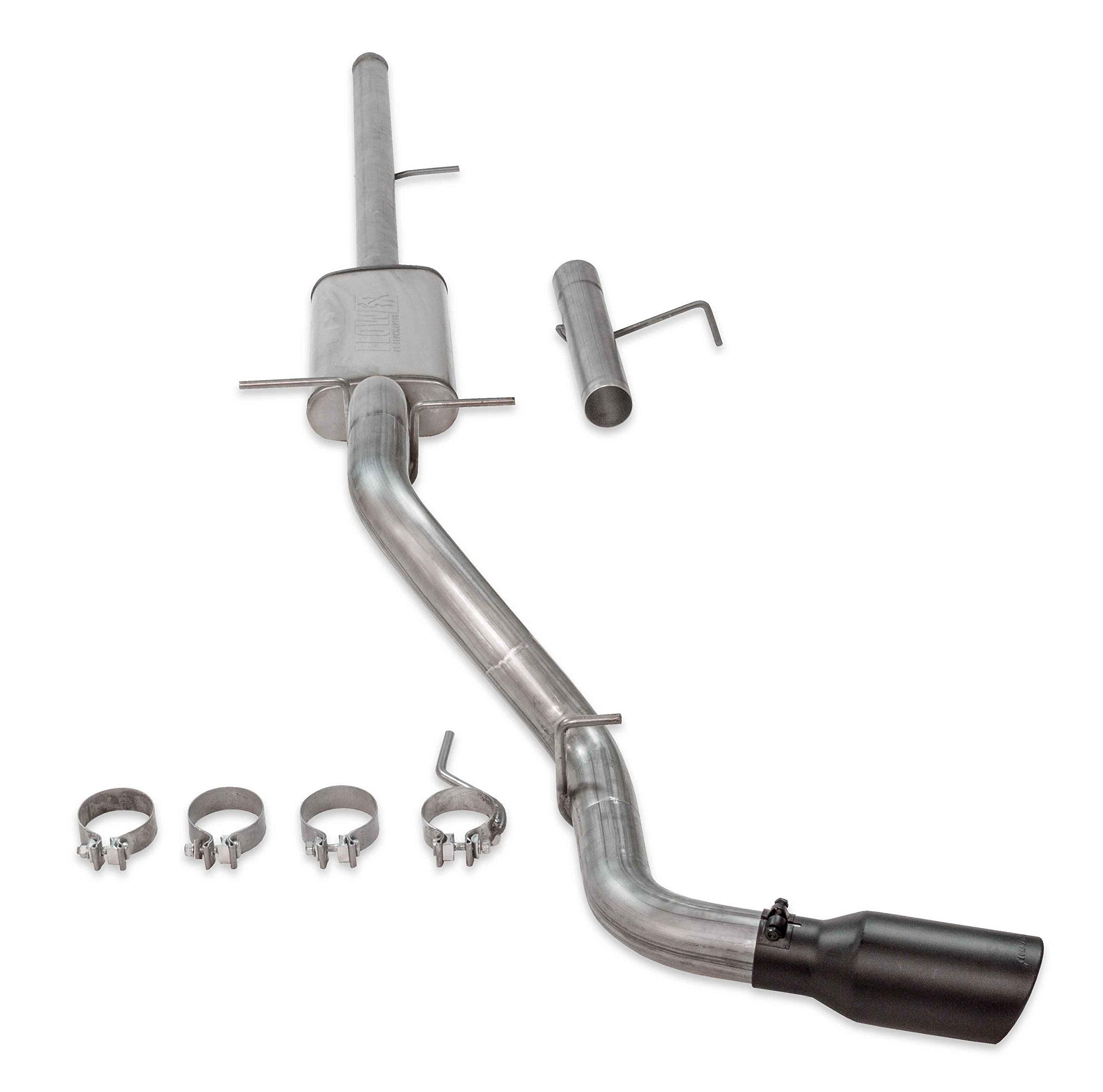 Flowmaster FlowFX 717874 Cat-Back Exhaust Kit 3 Inch Stainless Steel 4.5 Inch Black Ceramic Tip Compatible with 2009-2013 Chevy Silverado GMC Sierra 1500 4.8L 5.3L 2/4WD 143.5 157.5 Inch Wheelbases