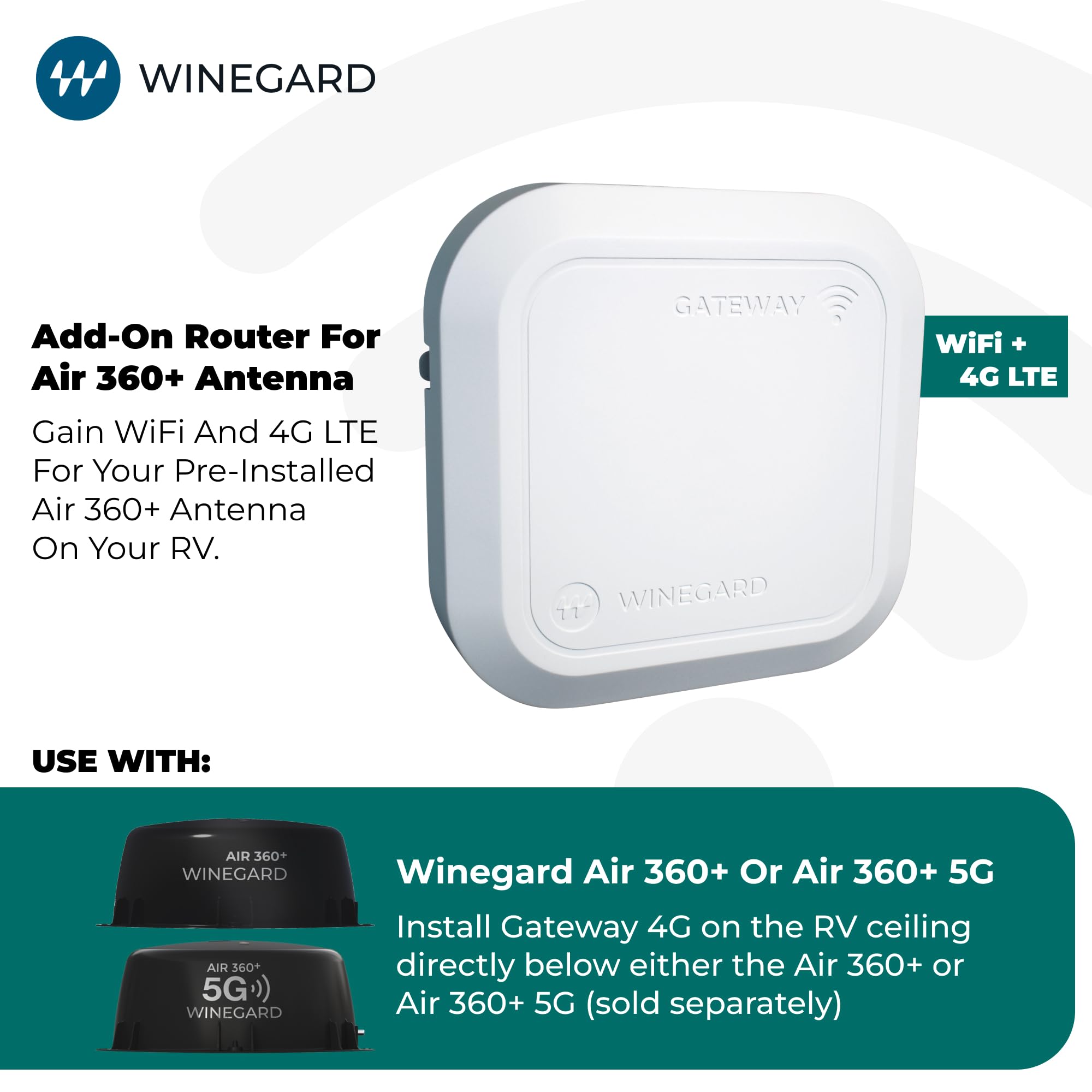 4G LTE WiFi Router Winegard GW-1000 for AIR 360+ Antenna