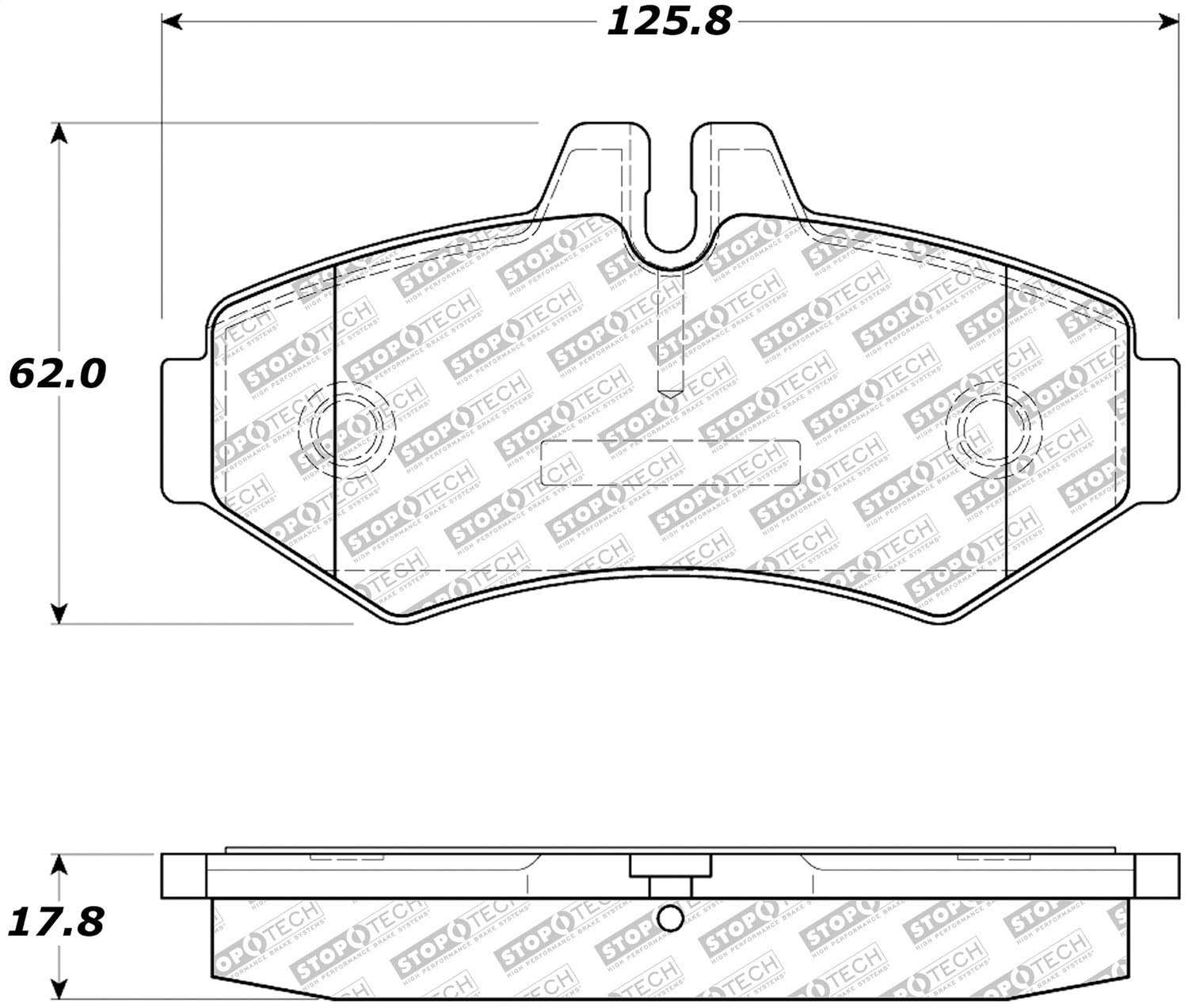 Brake Pads StopTech 305.09280 Street Select with Hardware