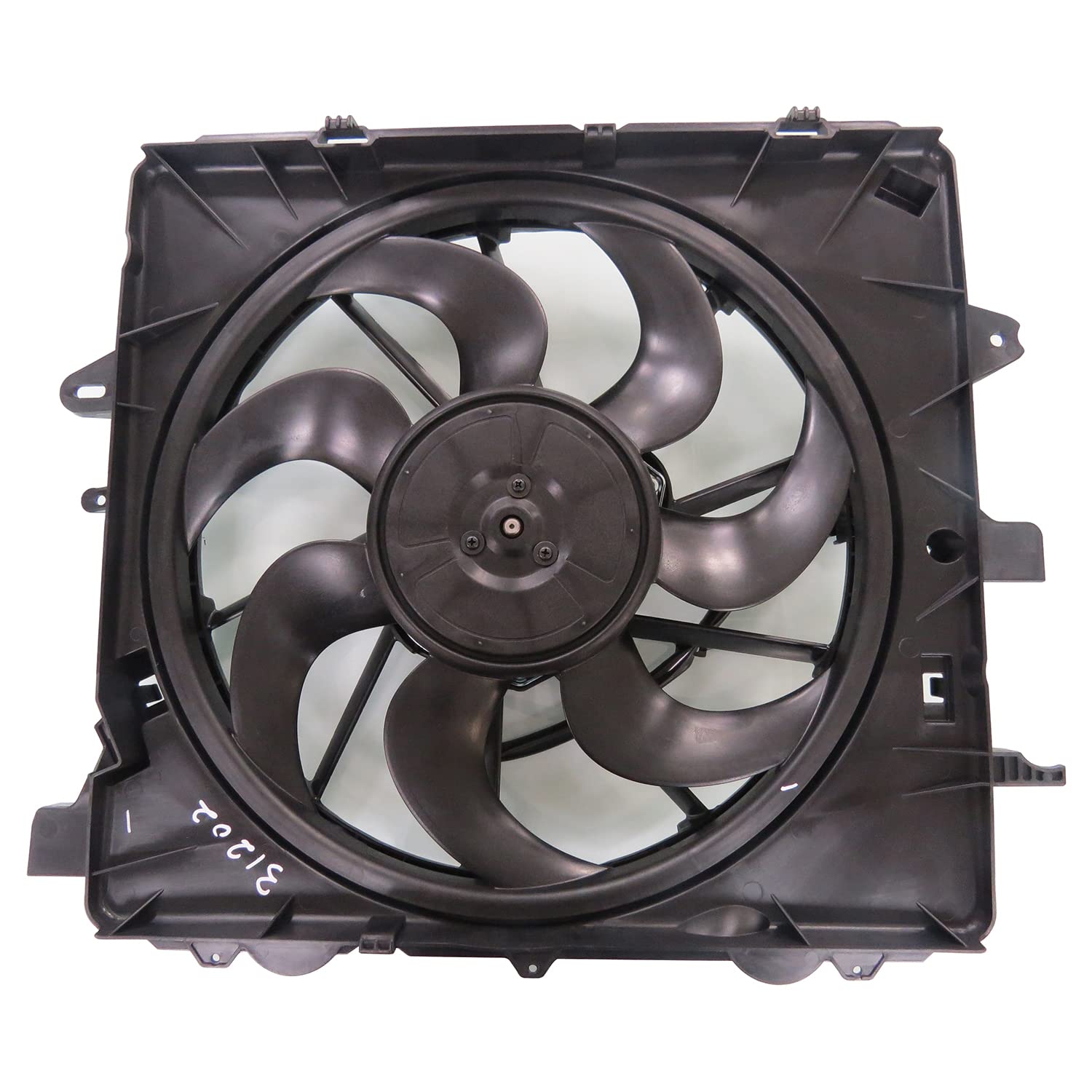 Cooling Fan Assembly TYC 622930 Compatible with CADILLAC Replacement, Black