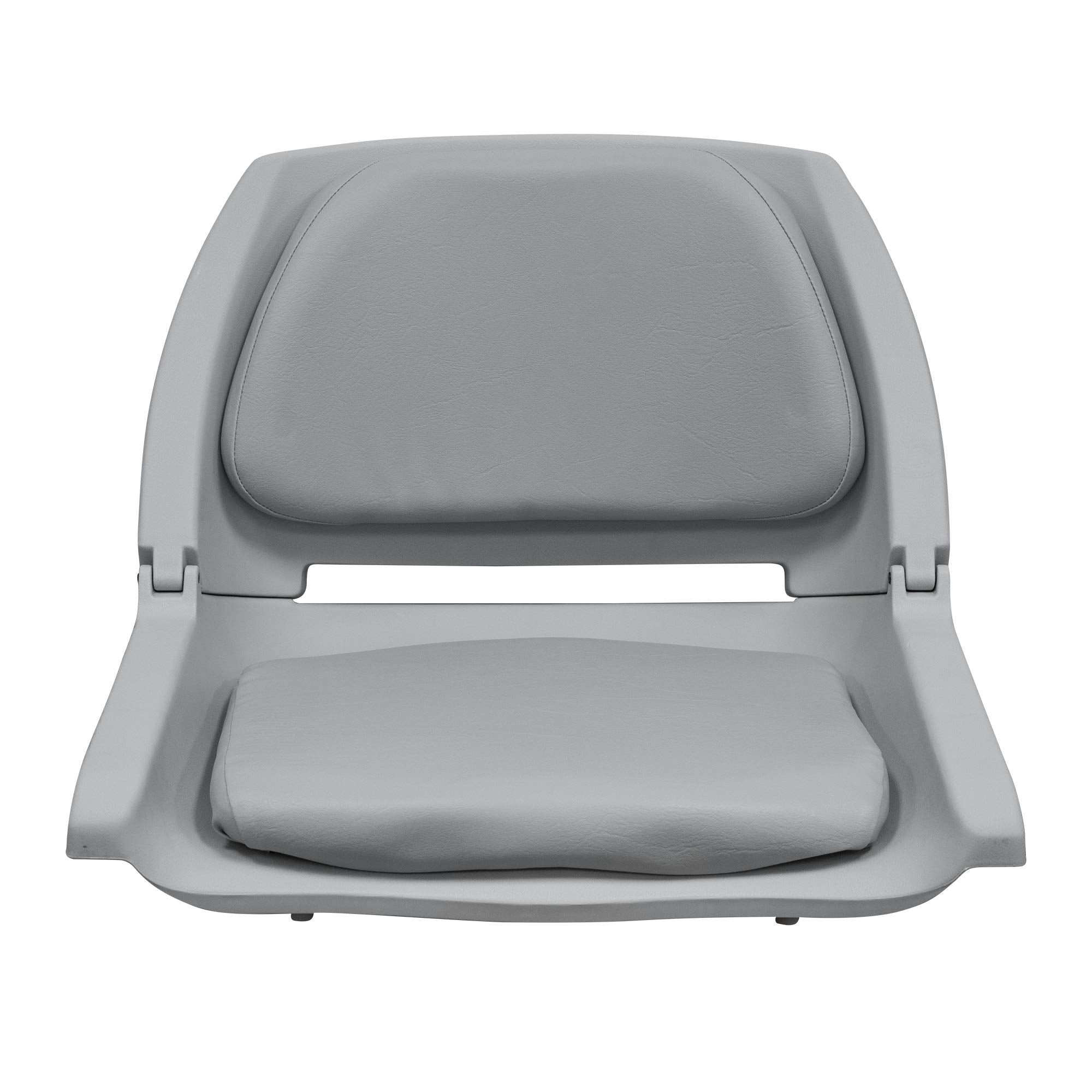 8WD139LS-717 Wise Molded Fishing Boat Seat with Marine Grade Cushion Pads, Grey Shell, Grey Cushion