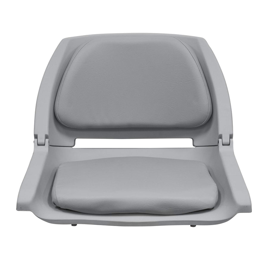 8WD139LS-717 Wise Molded Fishing Boat Seat with Marine Grade Cushion Pads, Grey Shell, Grey Cushion
