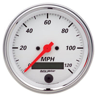 Electric Auto Meter 1380 Arctic White Programmable Speedometer