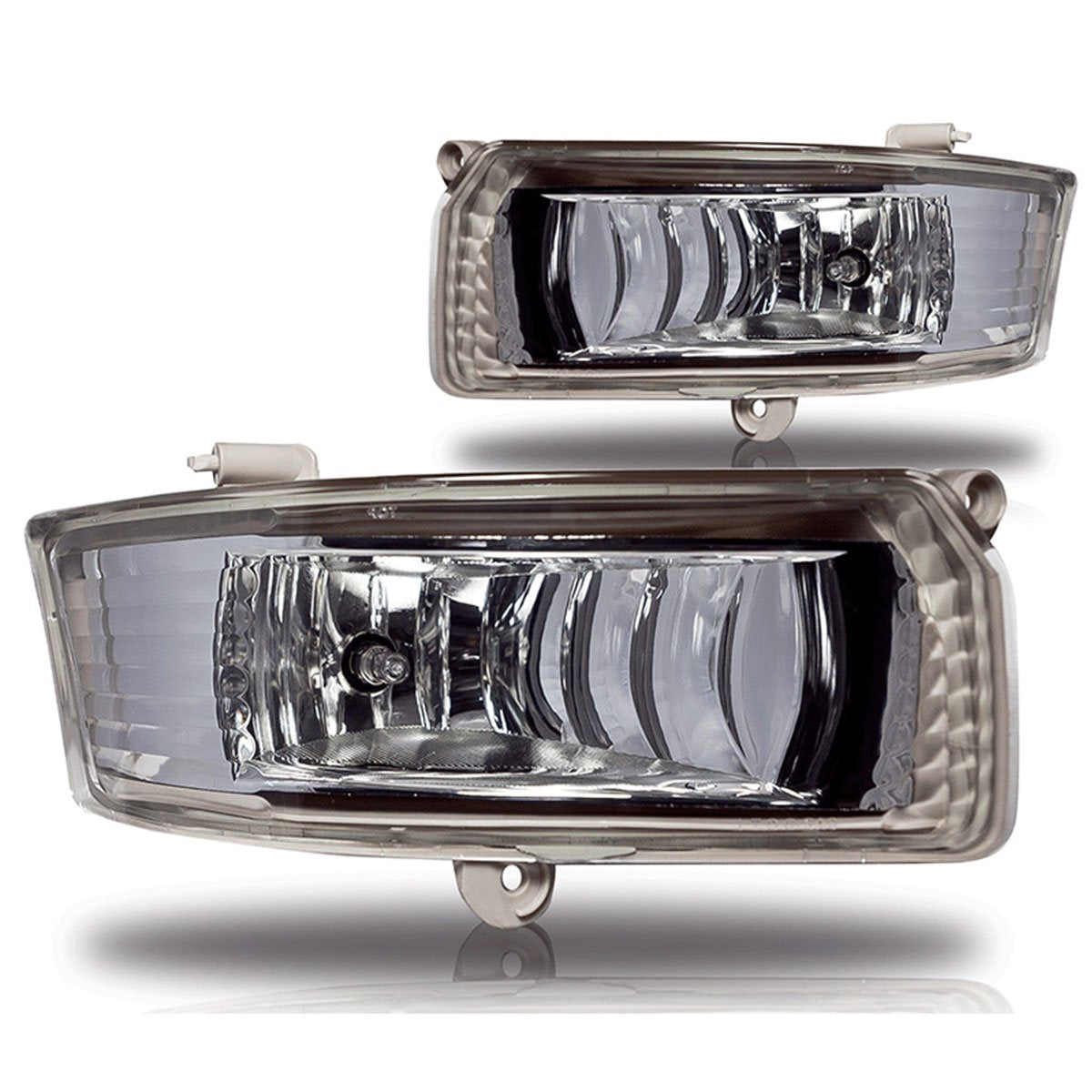 Fog Lights Winjet Compatible With 2005-2006 Toyota Camry | Polycarbonate Resin Clear Foglight Foglamp Lamps