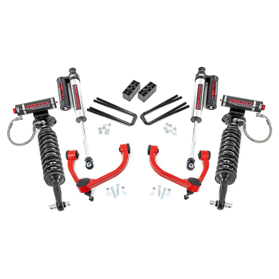 3" Rough Country Vertex Suspension Lift Kit for 14-20 Ford F-150 4WD - 54550RED