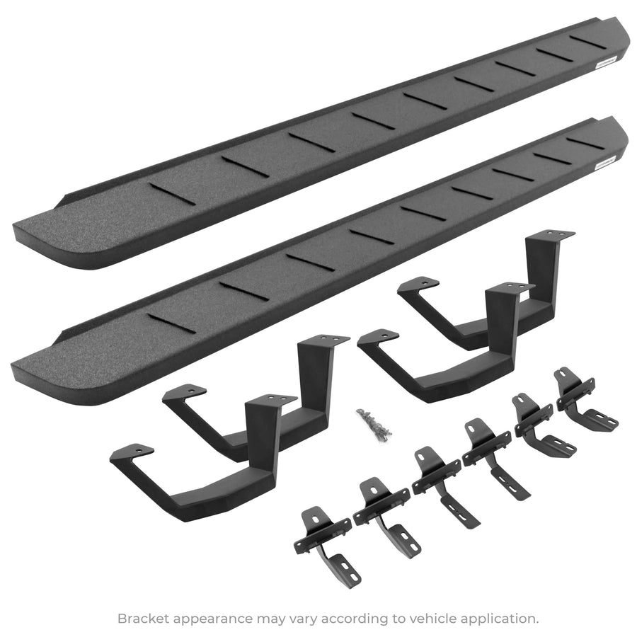 Complete Kit: RB10 Running Boards - RB10 Drop Steps + Brackets + 2 Pair