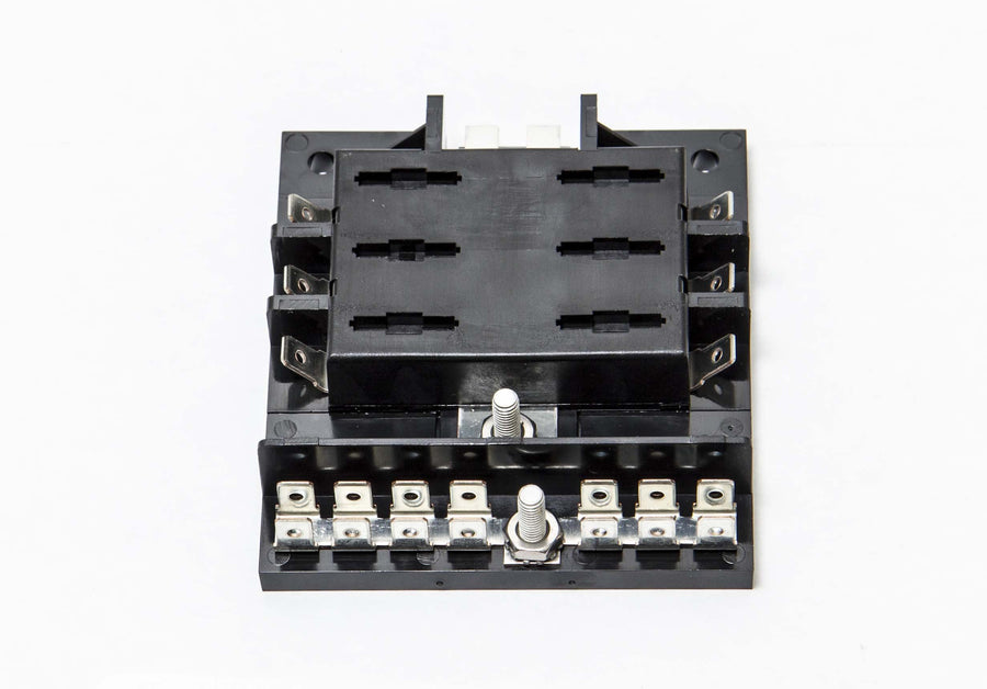 Sierra International ATO/ATC Fuse Block FS40420 with Busbar - 6-Gang , white