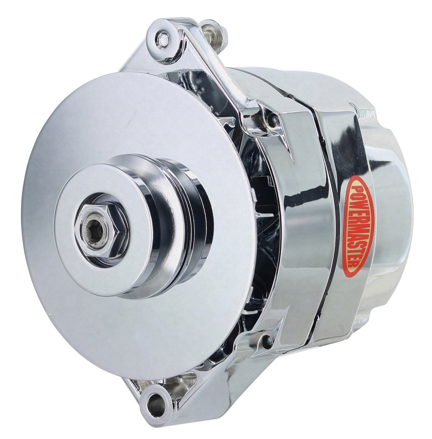 Chrome Powermaster 17294-344 Alternator (12SI 100A 1V Pulley & Baffle 1 or 3 Wire)
