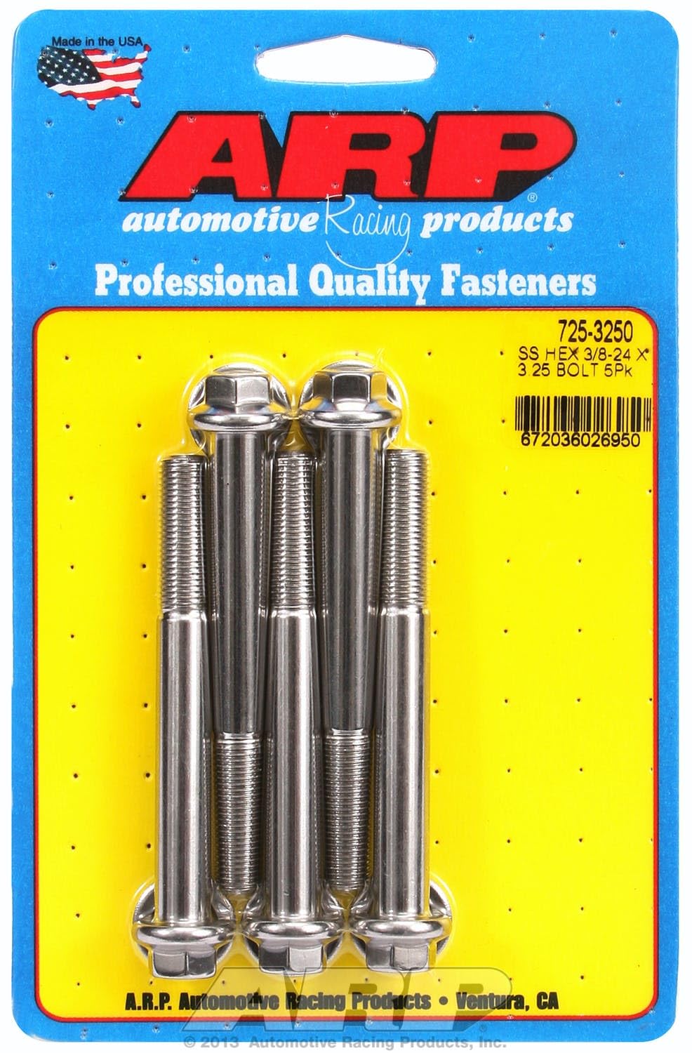 Hex ARP Bolt, Stainless Steel (725-3250)